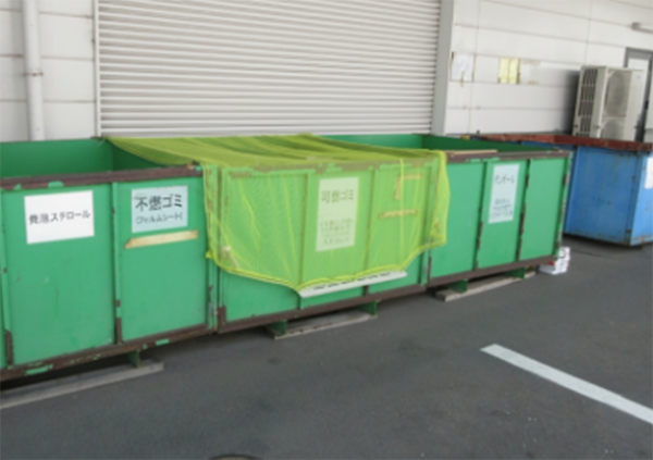 Waste separation bins