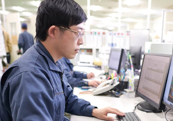 Office worker at computer